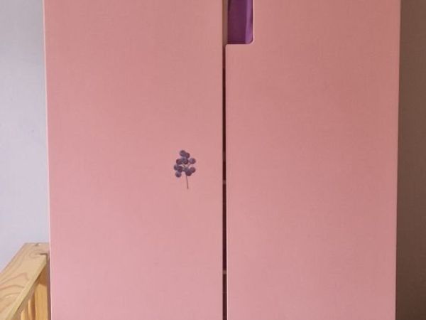 Girls pink and white wardrobe - Main image