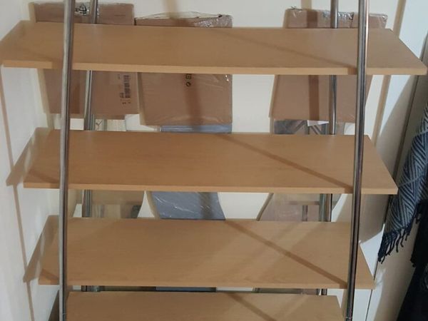 Wall unit with Cabinet - Brown/ oak colour - Main image