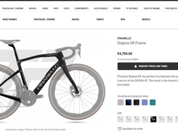 Dogma GR Frameset SIZE 53 and Bars 42/100 - Main image