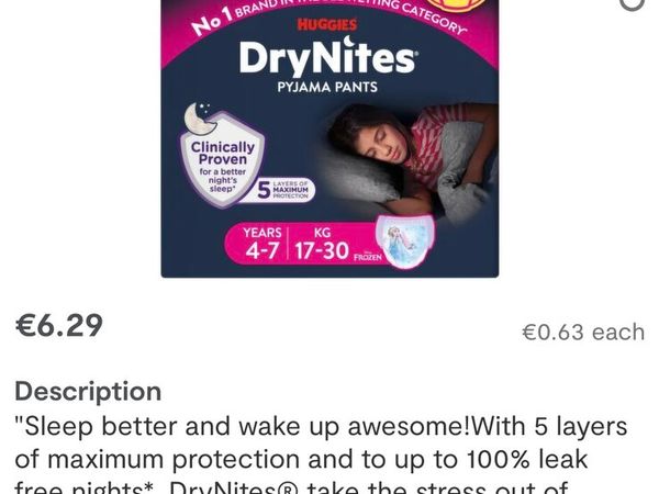Huggies Drynites (10 packets in total) - Main image
