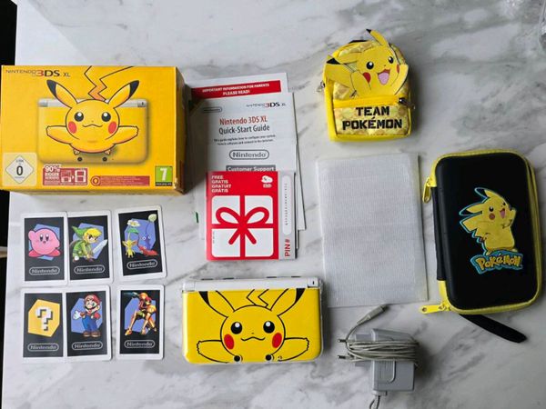 Nintendo 3ds xl modded rare pikachu - Main image