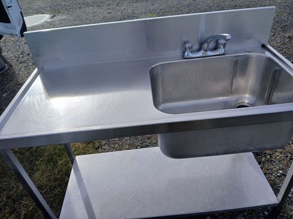 Staneless steel cabbinet sink unit complete - Main image