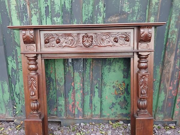 Overmantle and fireplace - Main image