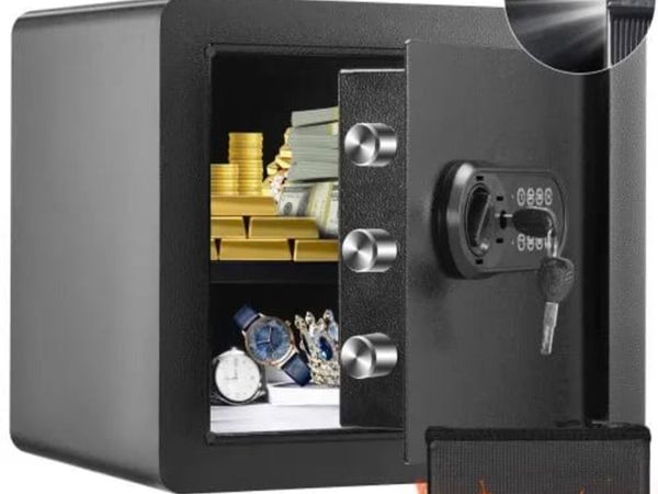 Safe, 33.9 L Home Safe, Steel Security Safe with D - Main image