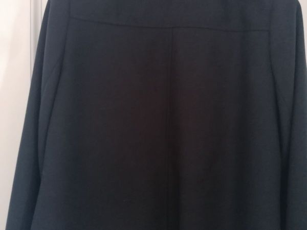 Fully Lined Black Coat Size 10 by Very for Sale - Main image