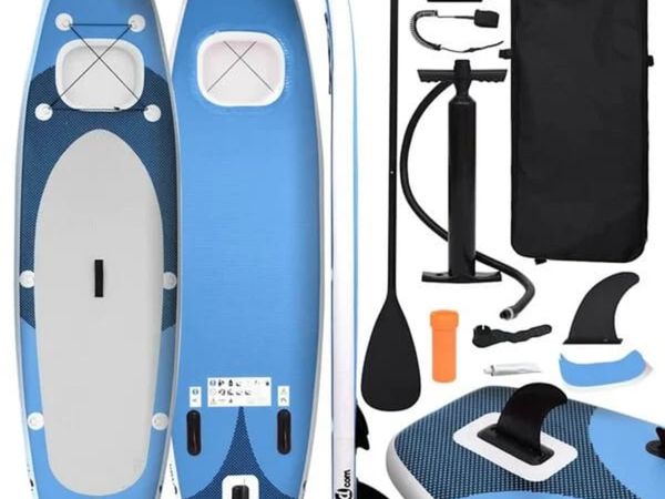 Inflatable Stand Up Paddle Board Set Sea Blue 300x - Main image