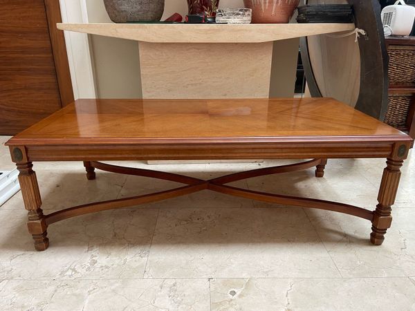 Lovely Long Wooden Coffee Table - Can Deliver - Main image