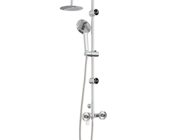 Shower System Chrome Stainless Steel 21 x 48 x 112 - Main image