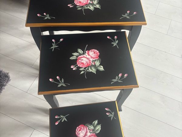Three black painted tables brand new - Main image