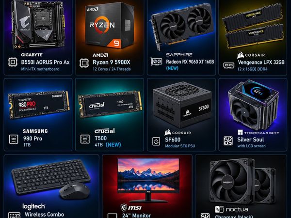 R9 5900X + RX 9060 XT 16GB, 32GB RAM, 5TB SSD - Main image