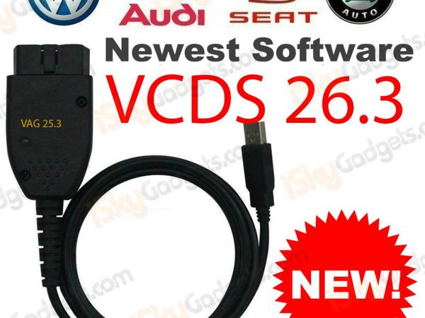 VAGCOM VCDS v26.3 Diagnostic Cable with VCDS 26.3 - Main image