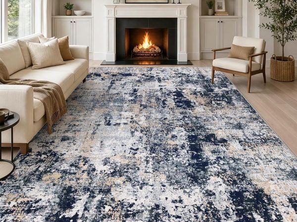 Abstract Area Rug Modern Short Pile - Main image