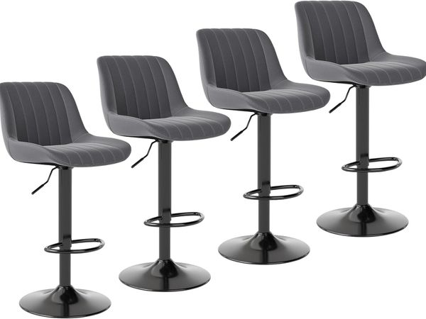 Bar Stools Swivel Counter Height (Set of 4) - Main image