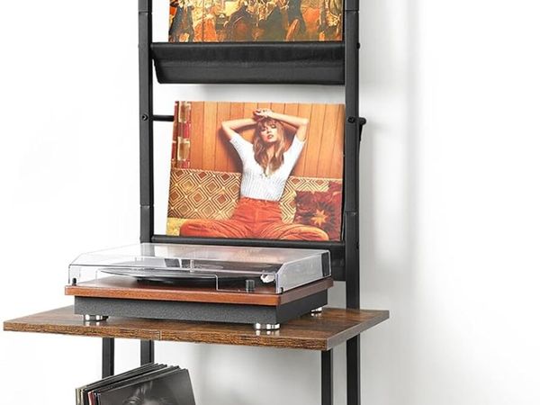 Record Player Stand with Vinyl Storage - Main image