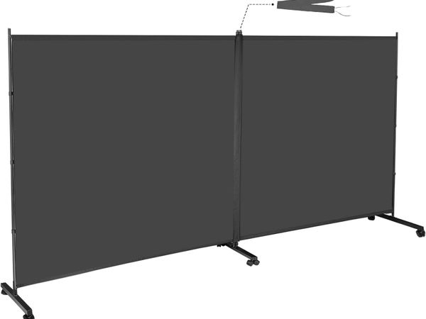 Indoor Room Divider 2-Panel 360W X 190.5hcm - Main image