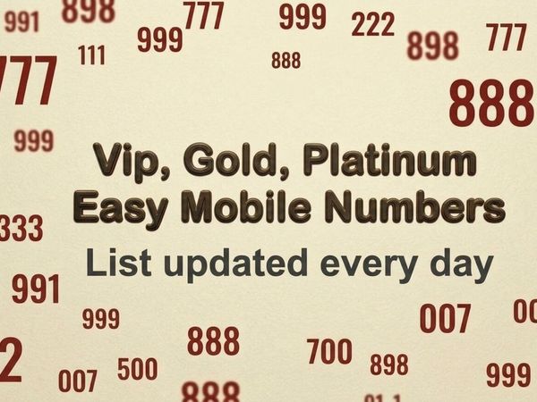 List Easy Number Vip Gold Platinum 777 888 444 333 - Main image