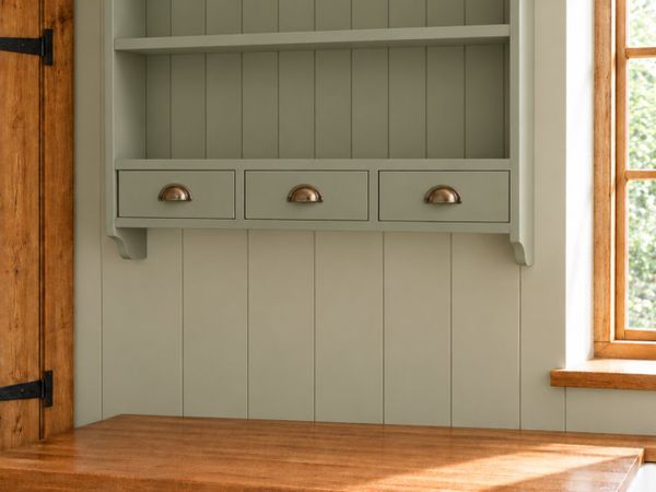 Wall dressers, plate racks, pine workshop - Main image