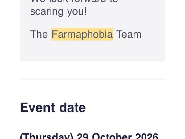 Farmaphobia ticket - Main image