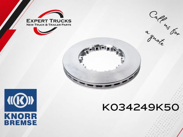 DAF BRAKE DISC 432MM VENTED C/W FITTING KIT (KNORR - Main image