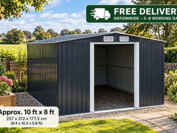 XL Metal Tool Shed 8 m² (14.7 m³) – Anthracite / G - Main image