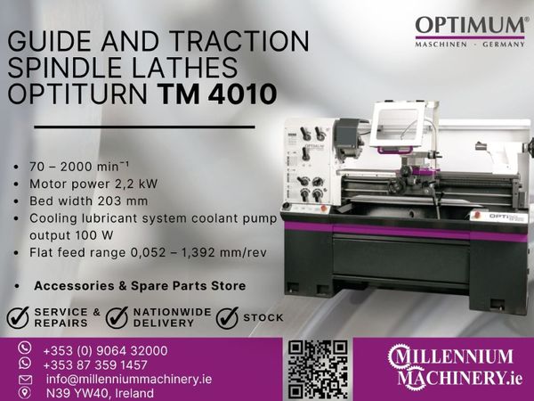 Guide and traction spindle lathes TM 4010 - Main image