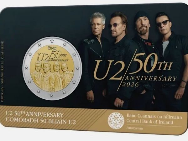 Central Bank of Ireland U2 50th Anniversary 2-Euro - Main image