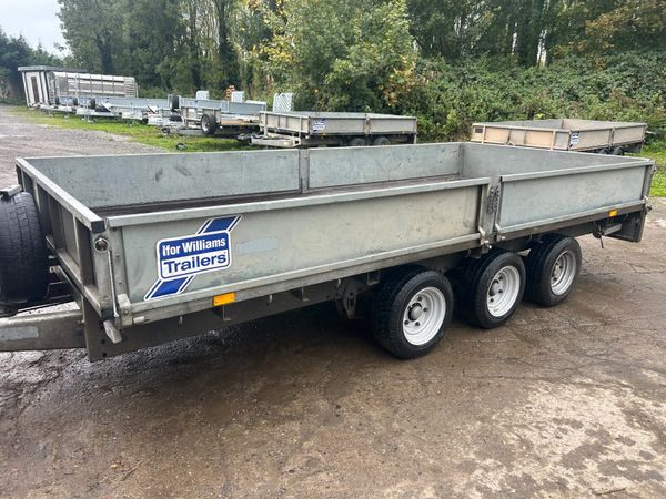 Ifor Williams 14ft Tri Axle Dropside Trailer - Main image