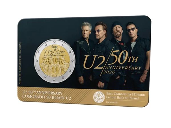 2 euro coin U2 50th Anniversary 2026 BU quality - Main image