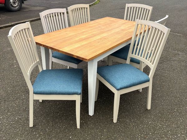 Fab! Solid Oak Table & 6 Chairs - Main image