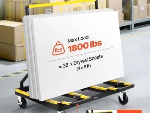 Drywall Cart Dolly, 816 kg Load Capacity - Main image