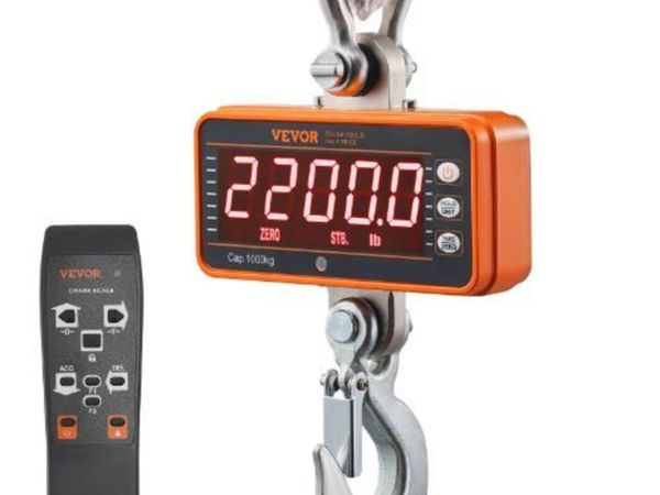 Digital Crane Scale, 2200 lbs/1000 kg - Main image
