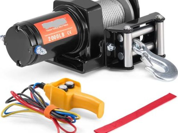 Electric Winch ATV UTV 907.2 kg Steel Cable IP 55 - Main image