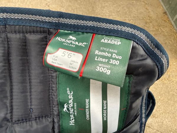 Horseware Horse Liner Rug 5’6” 300g New - Main image
