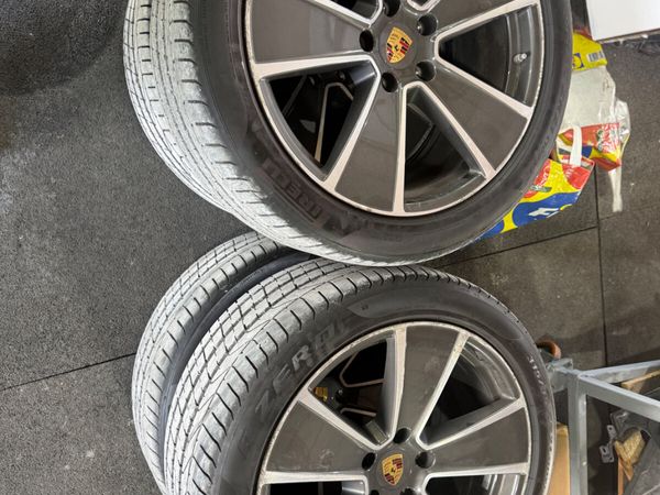 PORSCHE 21 INCH GENUINE 5x130 ALLOYS AND TYRES - Main image