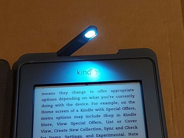 Amazon Kindle in beautiful leather Case with Light - Main image
