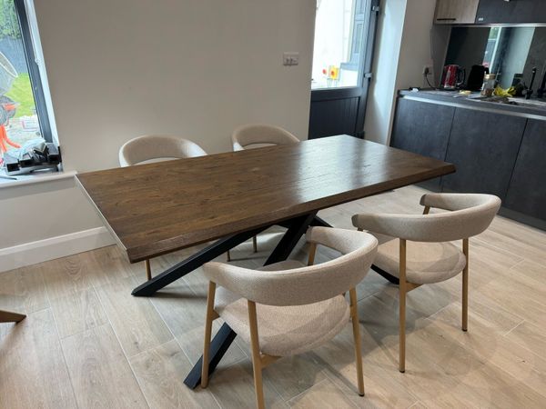 6ft wooden dining table - Main image