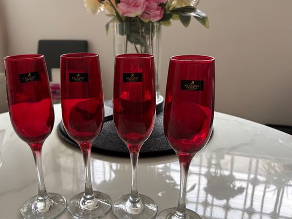 Killarney Crystal champagne flutes x4 - Main image