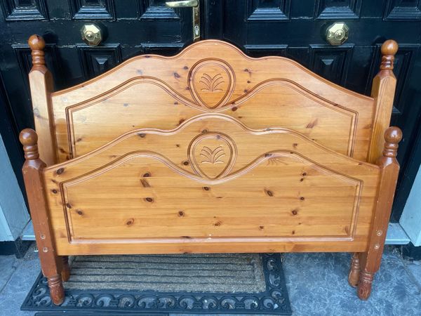 Lovely Very Solid 4Ft 6” Double Wooden Bed - Main image