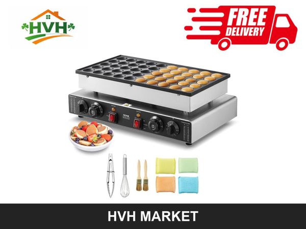 50-Hole Mini Dutch Pancake Maker 1700W - Main image