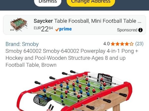 Smoby 4 in 1 kids games table - Main image