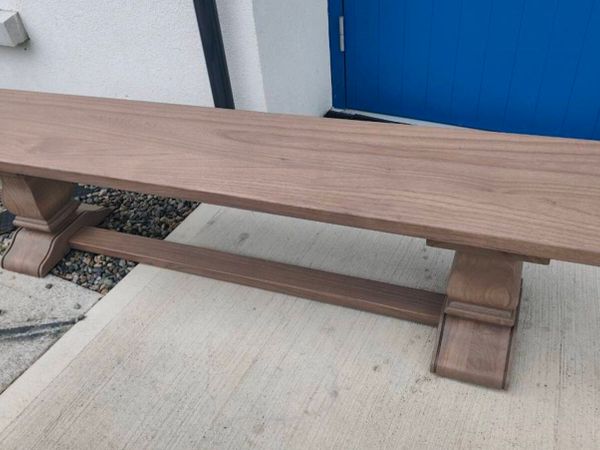 Dining Bench 200cm Vintage Ash Monastery - Main image