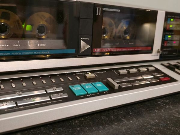 DOUBLE CASETTE DECK AIWA WX22 VINTAGE MEGA RARE - Main image