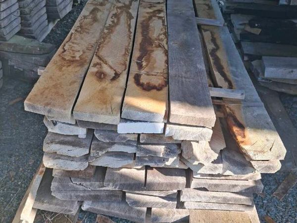 Dry Planked sweet chestnut timber - Main image