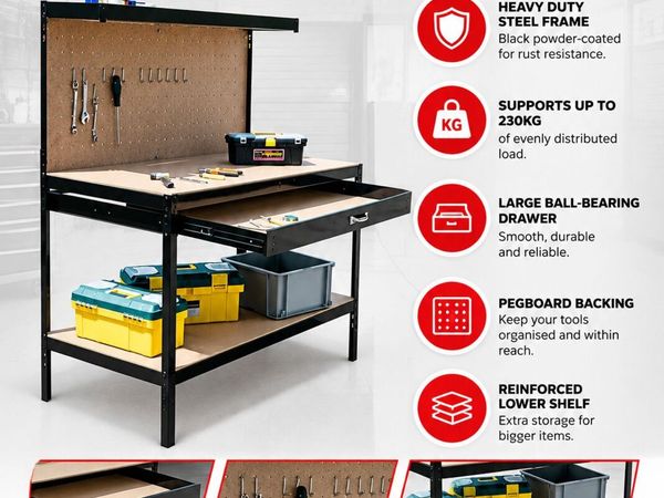 Heavy duty garage workbench - Main image