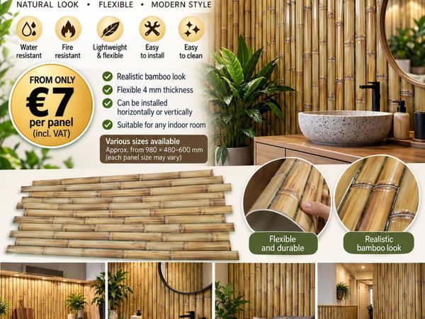Bamboo Style PVC Wall Panels – Natural & Stylish D - Main image