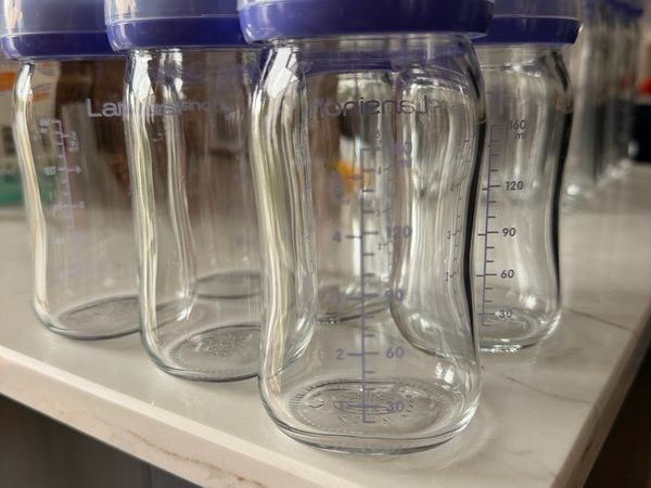 6 x Lansinoh Glass baby bottles - 5oz - Main image