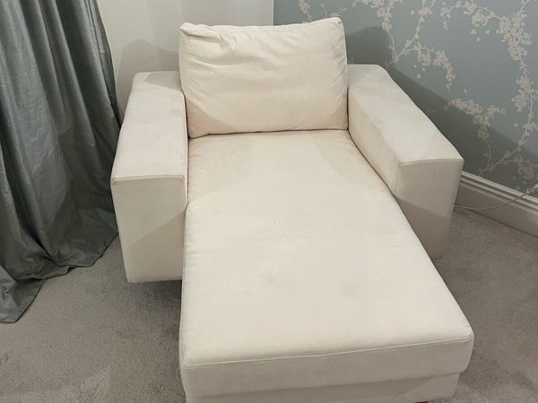 BoConcept Cream Suede Chaise Longue - Main image