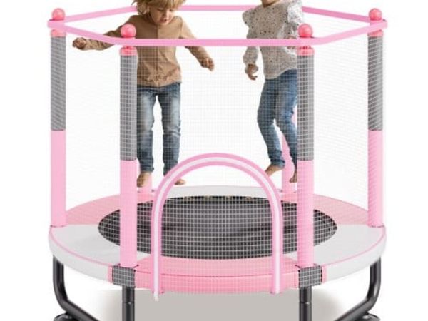 60" Kids Trampoline, 5FT Indoor Outdoor Trampoline - Main image