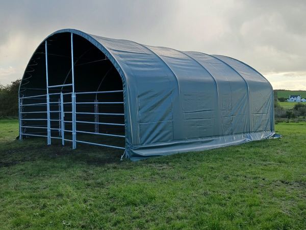 Livestock Animal Shelter 8x8m 900gsm Pvc Cover - Main image