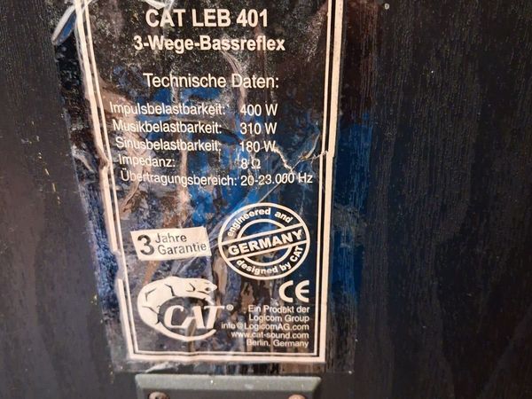 Floor speakers cat leb 401 - Main image
